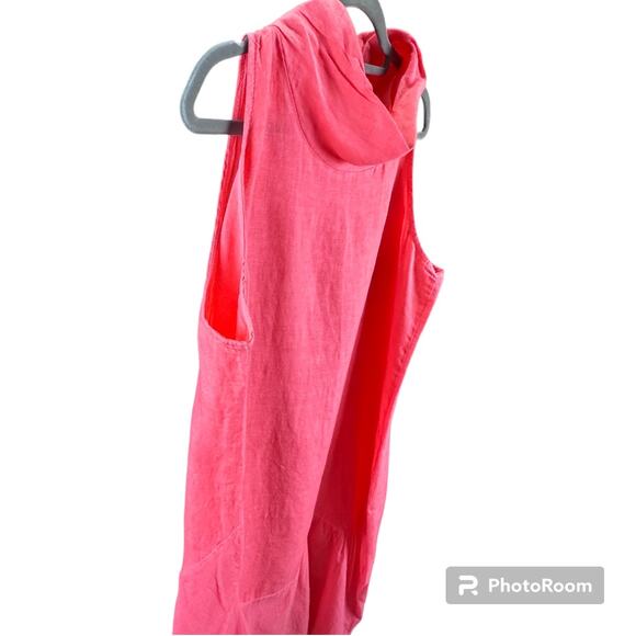 Vivian Shyu pink lagenlook dress sleeveless casual lightweight SZ M/L - Picture 3 of 5